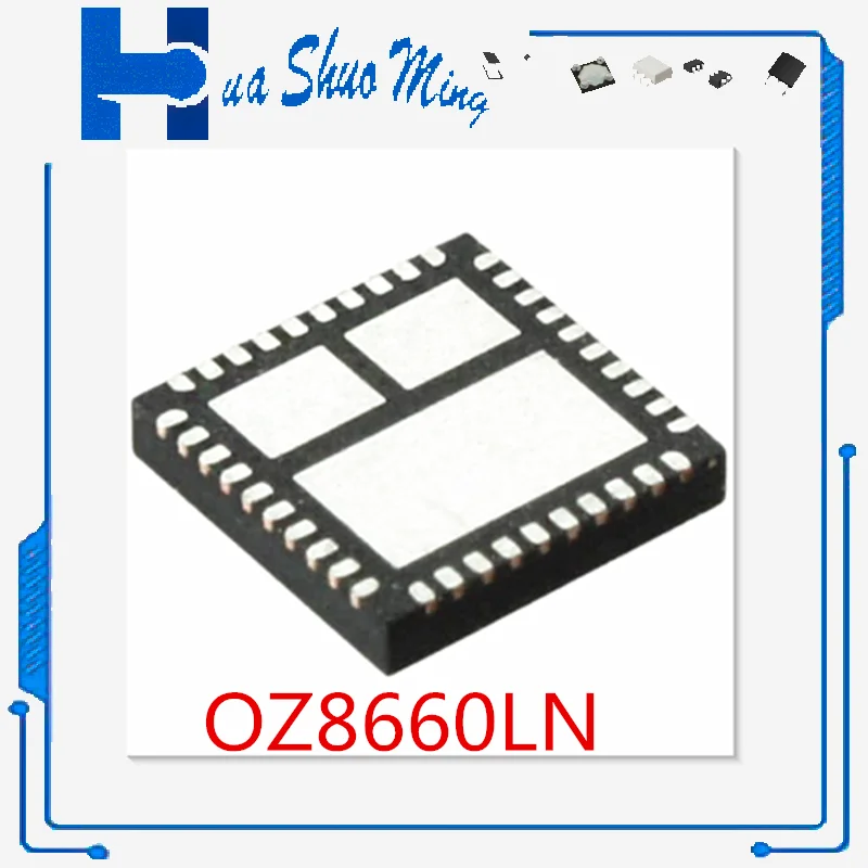 5Pcs/Lot  OZ8660LN-B5-1-TR  QFN-40 OP400GPZ DIP-14