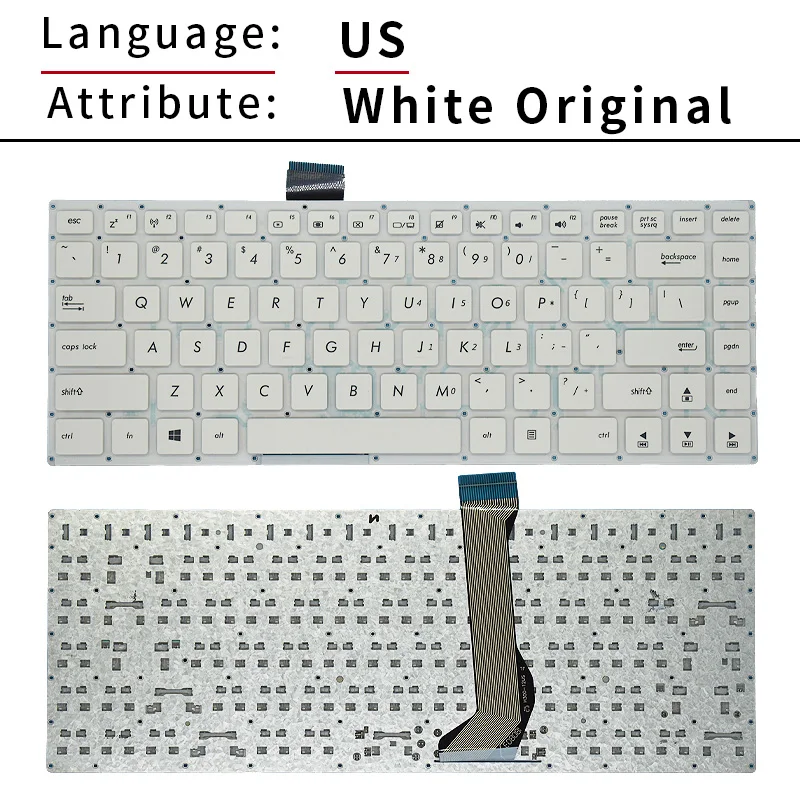 Clavier d'ordinateur portable d'origine américain et russe, pour ASUS EHighly E402M E402MA E402S E402SA E402N E402NA R417 R417N R417S R417SA R417MA, nouveau