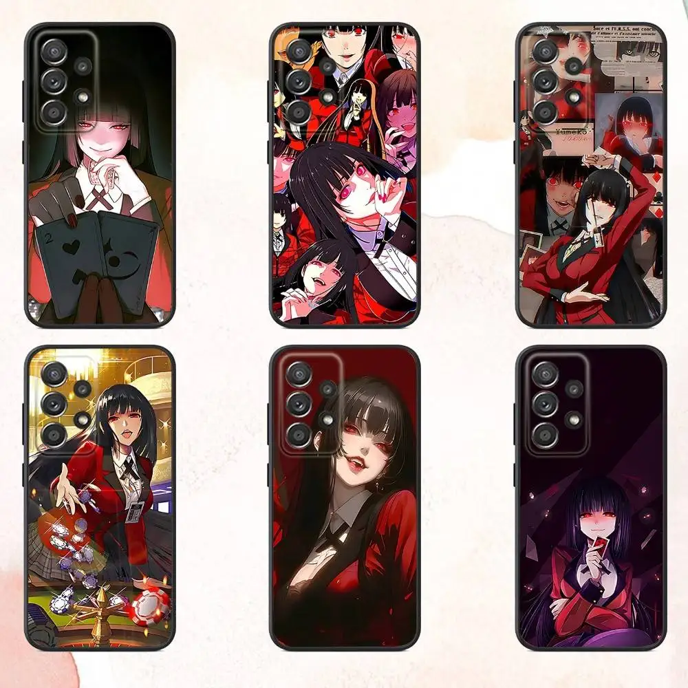 

Y-Yumeko Anime Jabami Phone Case For Samsung S25,S24,S21,S22,S23,S30,Ultra,S20,Plus,Fe,Lite,Note,10,9,5G Black Cover