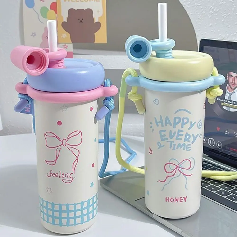 

650ML Vacuum Cup Insulation Or Cooling High-Capacity 316 Stainless Steel Cup With Lifting Rope Thermal Mug for Office Workers