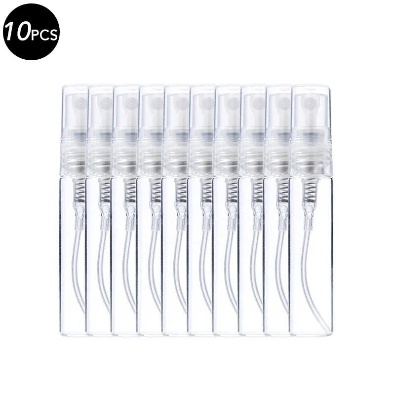 5/10 Stuks 3 Ml 5 Ml 10 Ml Clear Mini Parfum Glazen Fles Lege Cosmetica Fles Monster reageerbuis Dunne Glazen Flesjes