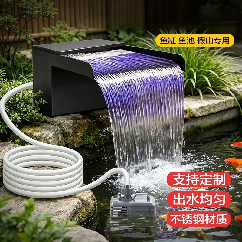 Aquarium Pond Canister Filter Pump Kit Water Circulation Purification System for Koi Fish Tank Fountain Stream