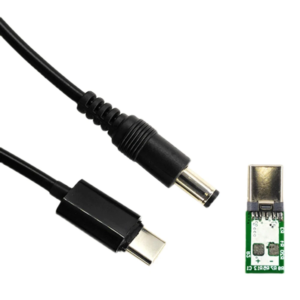 PD/QC2.0/3.0 Type C to DC 9V 12V 15V 20V Decoy Trigger Transfer Charging Cable For Wireless Router Laptop 5.5*2.1mm 5.5x2.5mm