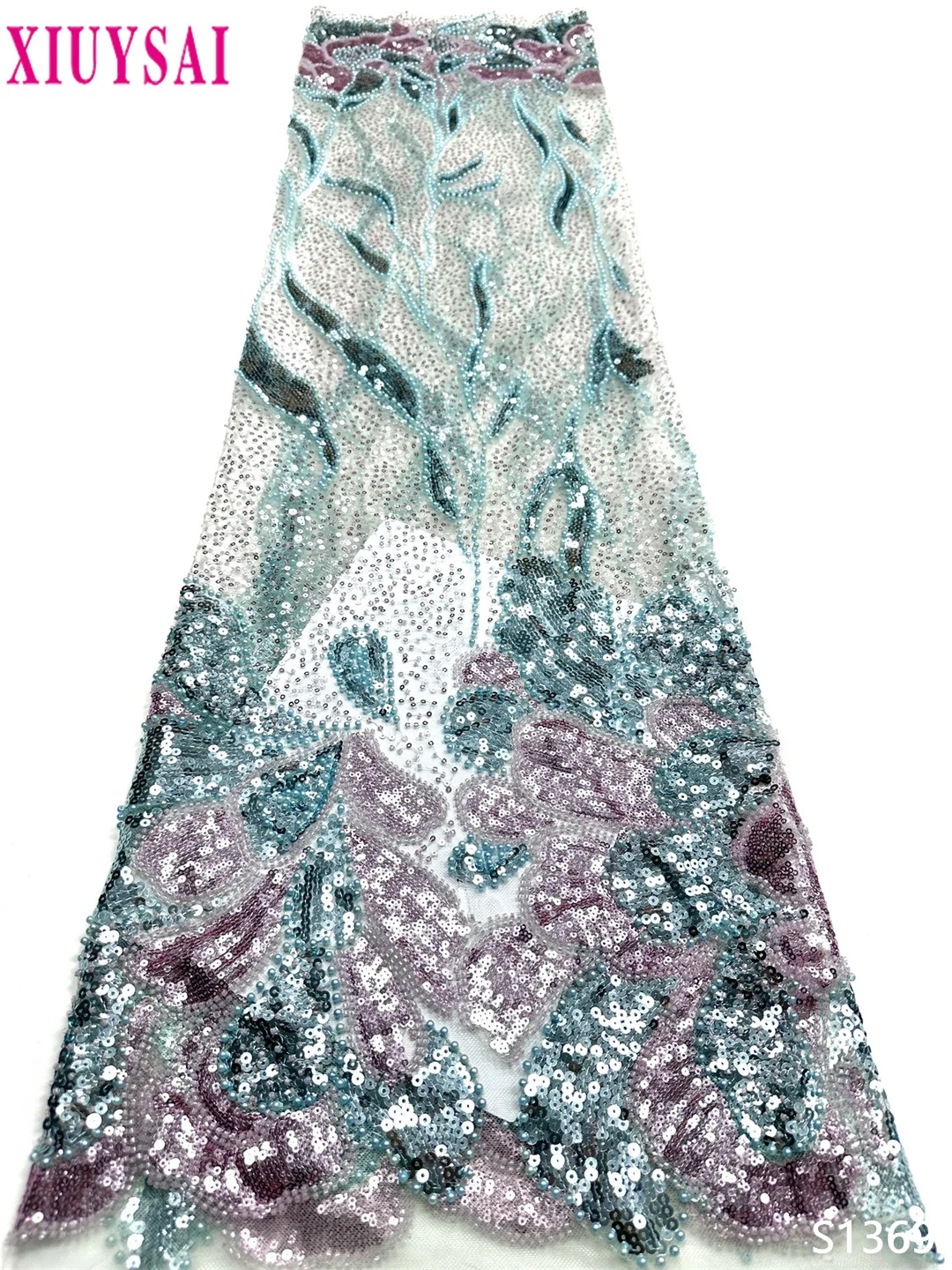 

5 ярдов, высококачественная кружевная ткань с африканскими бусинами, нигерийское кружево с блестками для жениха, шитье свадебных платьев во французском стиле