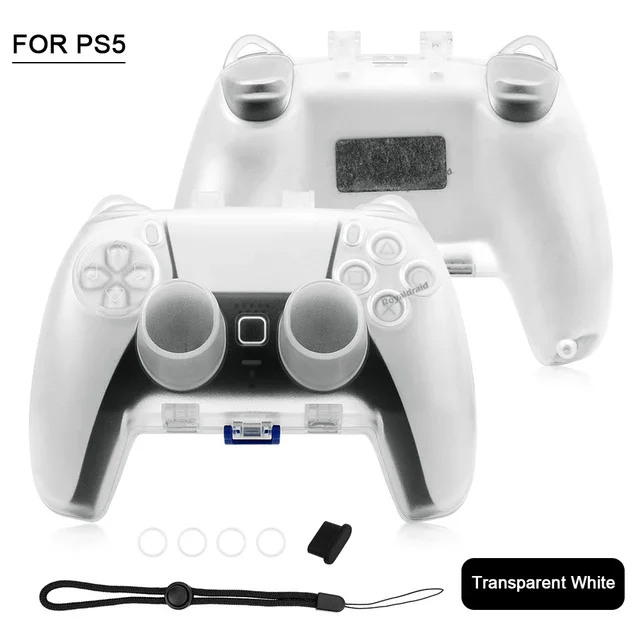 Transparant Helder Stofdicht Voor Playstation 5 Ps5 Controller Handvat Opbergdoos Behuizing Crystal Cover Voor Ps5 Slanke Gamepad