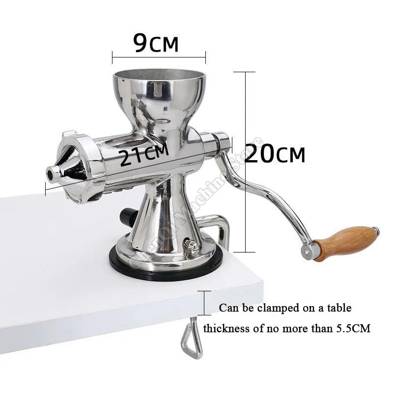 Ручная соковыжималка для пшеничной травы из нержавеющей стали, ручной шнек, медленная соковыжималка для фруктов, пшеницы, травы, овощей, апельсинового сока, пресс-экстрактор