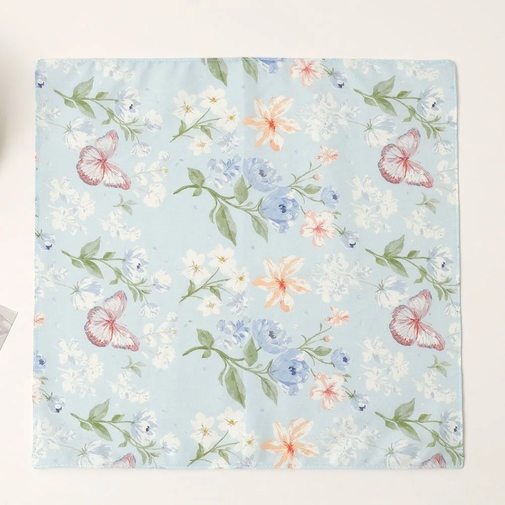 12pcs Vintage Polka Dot Cotton Handkerchiefs, Retro Daily Accessory