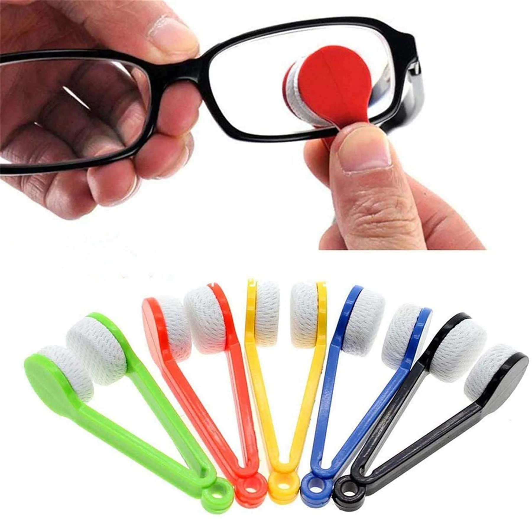 

10Pcs Portable Multifunctional Glasses Cleaning Rub Eyeglass Sunglasses Spectacles Microfiber Cleaner Brushes Wiping Tools Mini