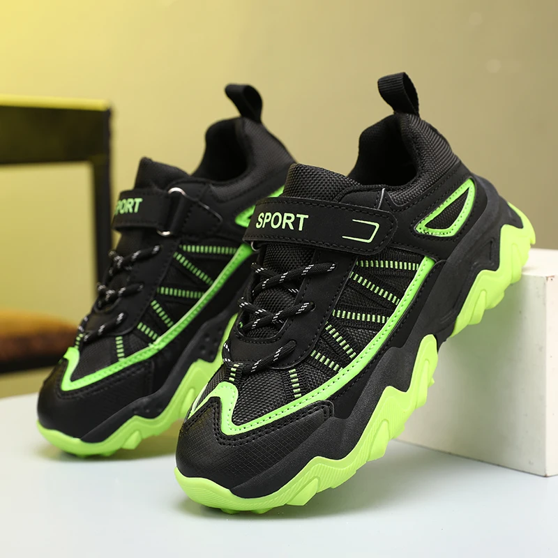 

Children Trekking Shoes Breathable Hiking Sneakers Boys Girls Outdoor Lace-up Water Trainers Hunting Tactical Boots Wading Shoes