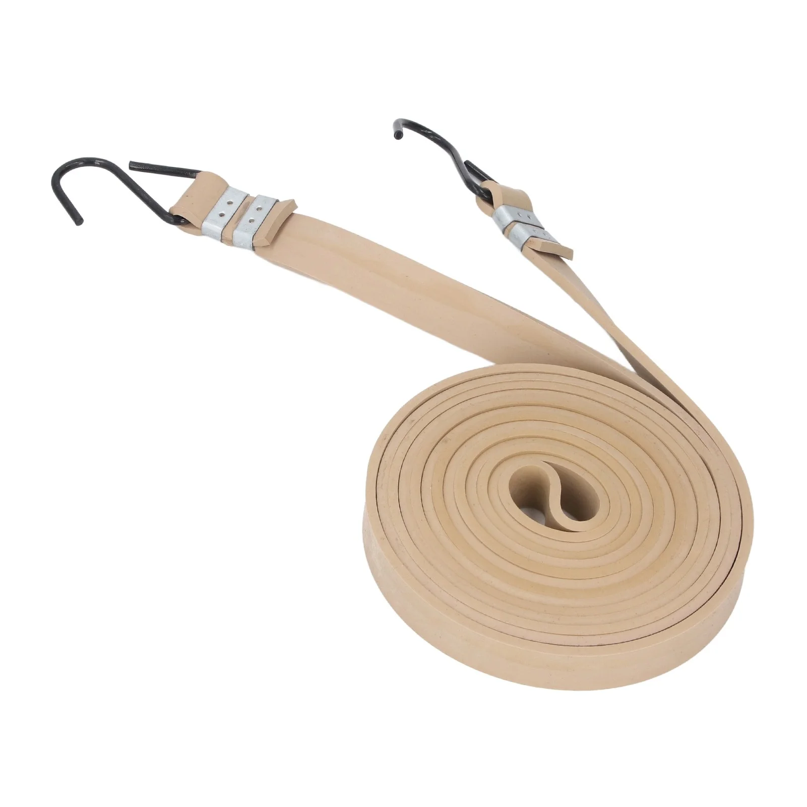 Flat Bungee Cord 2cm Wide 4.6mm Thick Heavy Duty Elastic Band with Hook for Transport Moving Luggage Fixing
