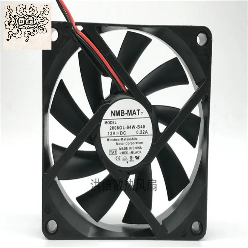 

Jinlingge для nmb 2806gl-04w-b40 12 В 0,22 А 7015 2-проводной охлаждающий вентилятор