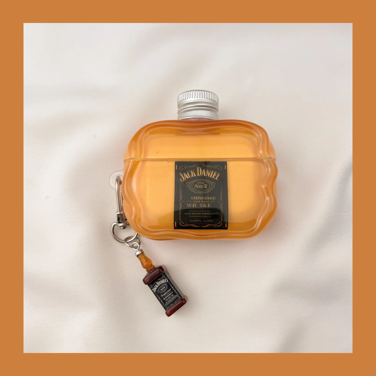 Ins الإبداعية ثلاثي الأبعاد غطاء زجاجة ويسكي Airpods 3 4 2 1 Pro 3 Pro2 سماعة واقية سماعة لاسلكية تعمل بالبلوتوث غطاء