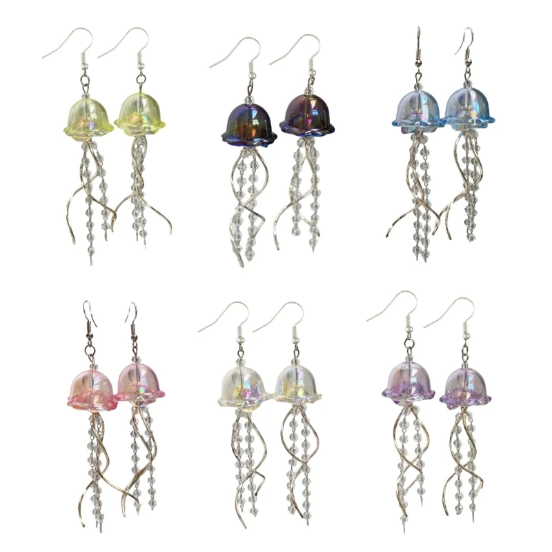 Unique Jellyfish Earrings Adornment Comfortable Jellyfish Ear Drops Ear Jewelry Enhancing