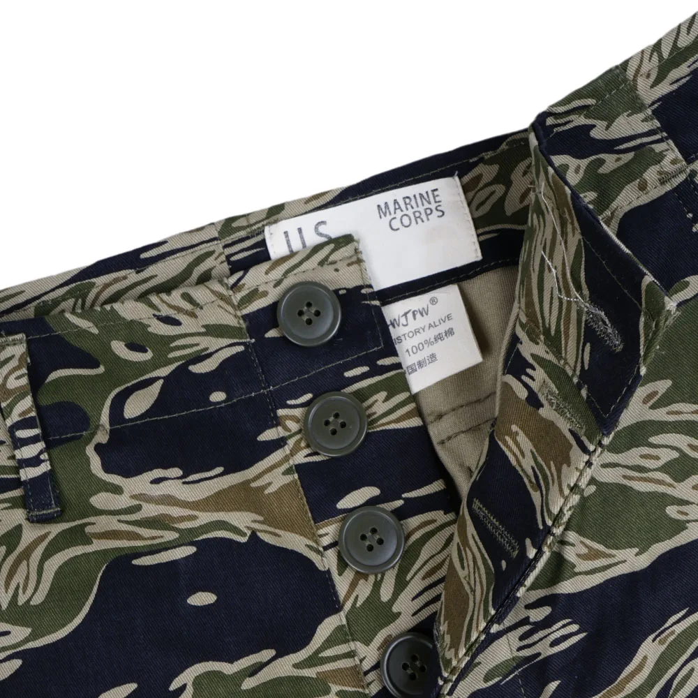 WWII WW2 Vietnam war U.S. Army tiger pattern tiger spot camouflage TCU Sport Shorts Pants