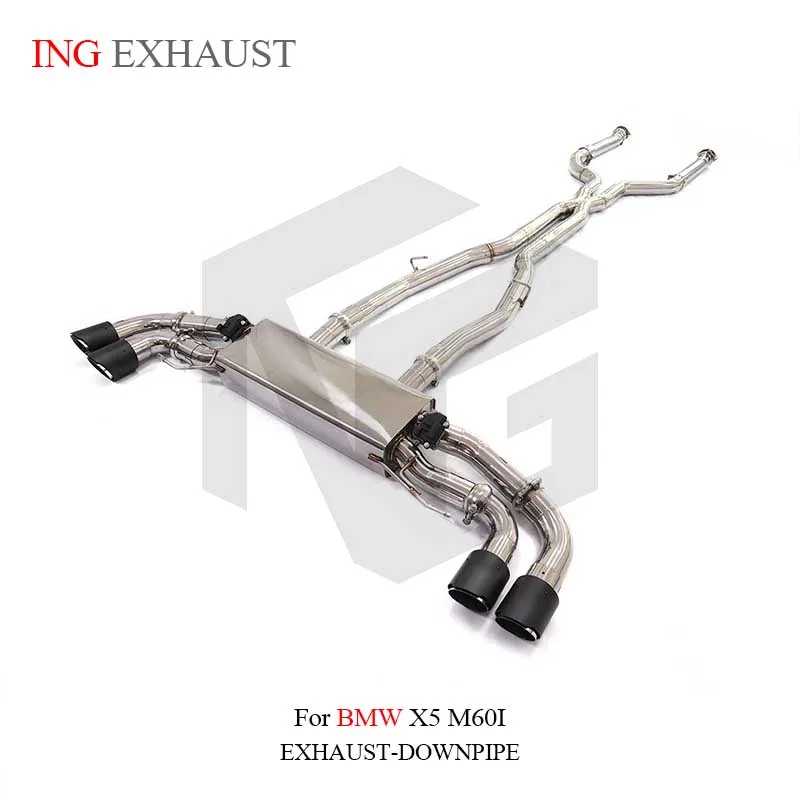 ING for BMW X5 M60I Catback Exhaust Stainless Steel Pipe Muffler With Valve Hot Sell Auto Performance Tuning Parts