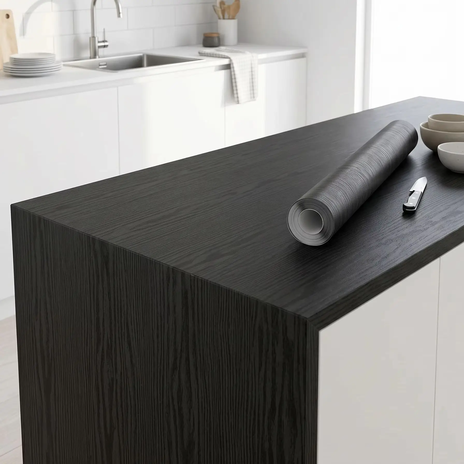 

Wood Grain Peel Stick PVC Contact Paper Self Adhesive Film For Kitchen Countertop Cabinet Furniture Renovation Home Decor