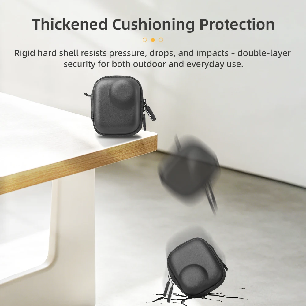 XFJI Carrying Case Compatible with DJI Osmo Nano Travel Bag Camera Accessory Storage Bag PU Hard Shell Anti-Drop Shockproof Case