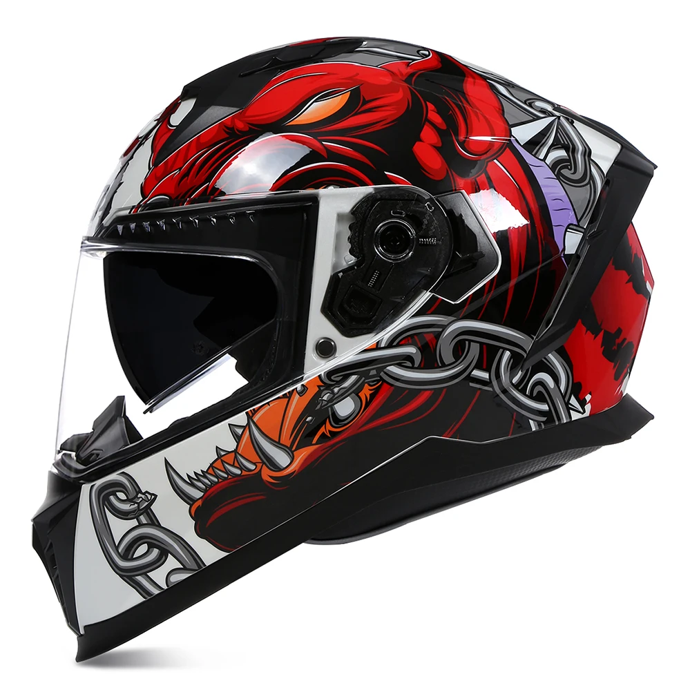 

Full Face Motorcycle Helmet Men Women Motocross Racing Motobike Riding Helmet Casco De Motocicleta Four Season DOT Approved ECE