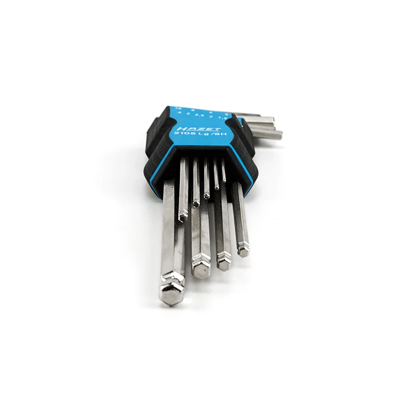 Imported Metric Silver Extended Ball Head Allen Wrench Set 9 Piece Set