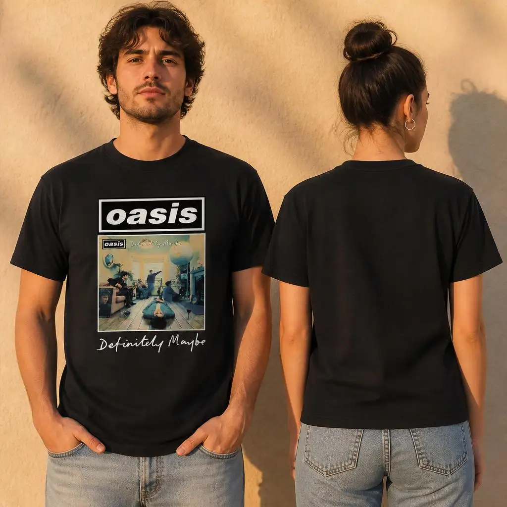 Pop-Band O-Oasis Herren-T-Shirt, 100 % Baumwolle, lustiges T-Shirt mit kurzen Ärmeln, Geschenk-T-Shirts. – Detail 3