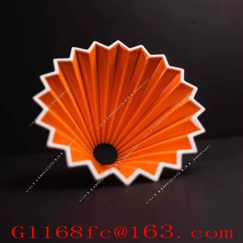 Ceramic Origami Filter Hand Brewed Coffee Filter V60  Drip Cake Cup