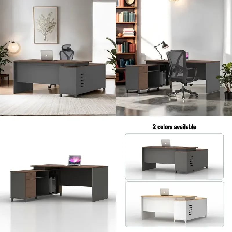 durable Modern Office Desk Furniture Workstation Table Designs Ceo Director Executive Desk Classic Office Desk and Chair