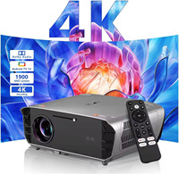 CAIWEI A9G 4k Video Projector Android TV 14 Netflix Certified 1900 ANSI Lumens AutoFocus Dolby DTS WiFi6 HDR10 Smart Home Cinema