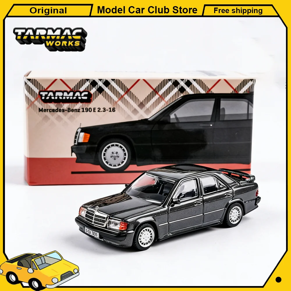 

Модель автомобиля Tarmac Works TW 1:64 Mercedes-Benz 190E 2.3-16 Rexy, литая под давлением, коллекционная, миниатюрная, для хобби, украшение, игрушка, подарок