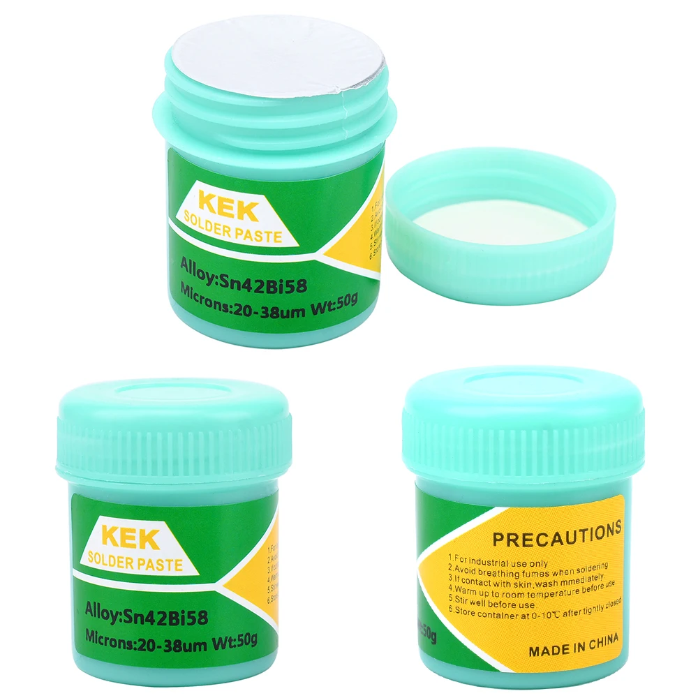 Low Temperature Solder Paste Sn42Bi58 Melting Point 138℃ Patch Repair Low Temperature Solder Paste