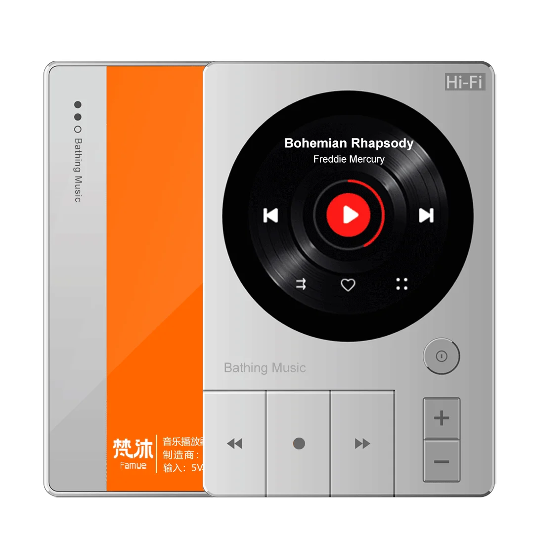 

128GB Professional Grade HIFI MP3 Player w/DSD256&ESS9018,32bit 192KHz,Piano Design,Dual-DAC Architecture,Lossless Audio