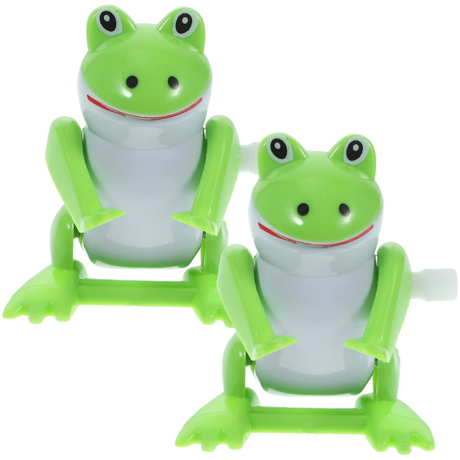 

2 Pcs Toy Clockwork Frog Wind-up Toys New Year Gift Animal Light Green Adorable Children Kids Educational