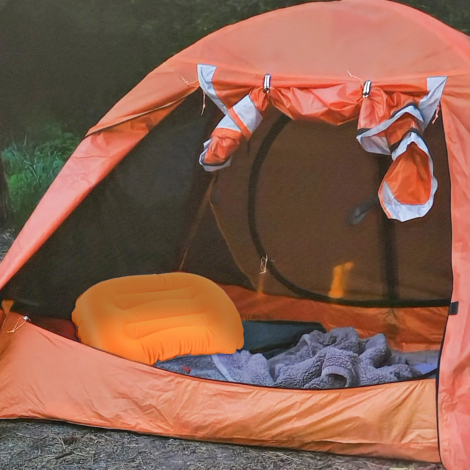 

KITANDOVE Inflatable Camping Pillow for Outdoor Sleep Back Support Lightweight Portable Lumbar Rest Gear Must Have