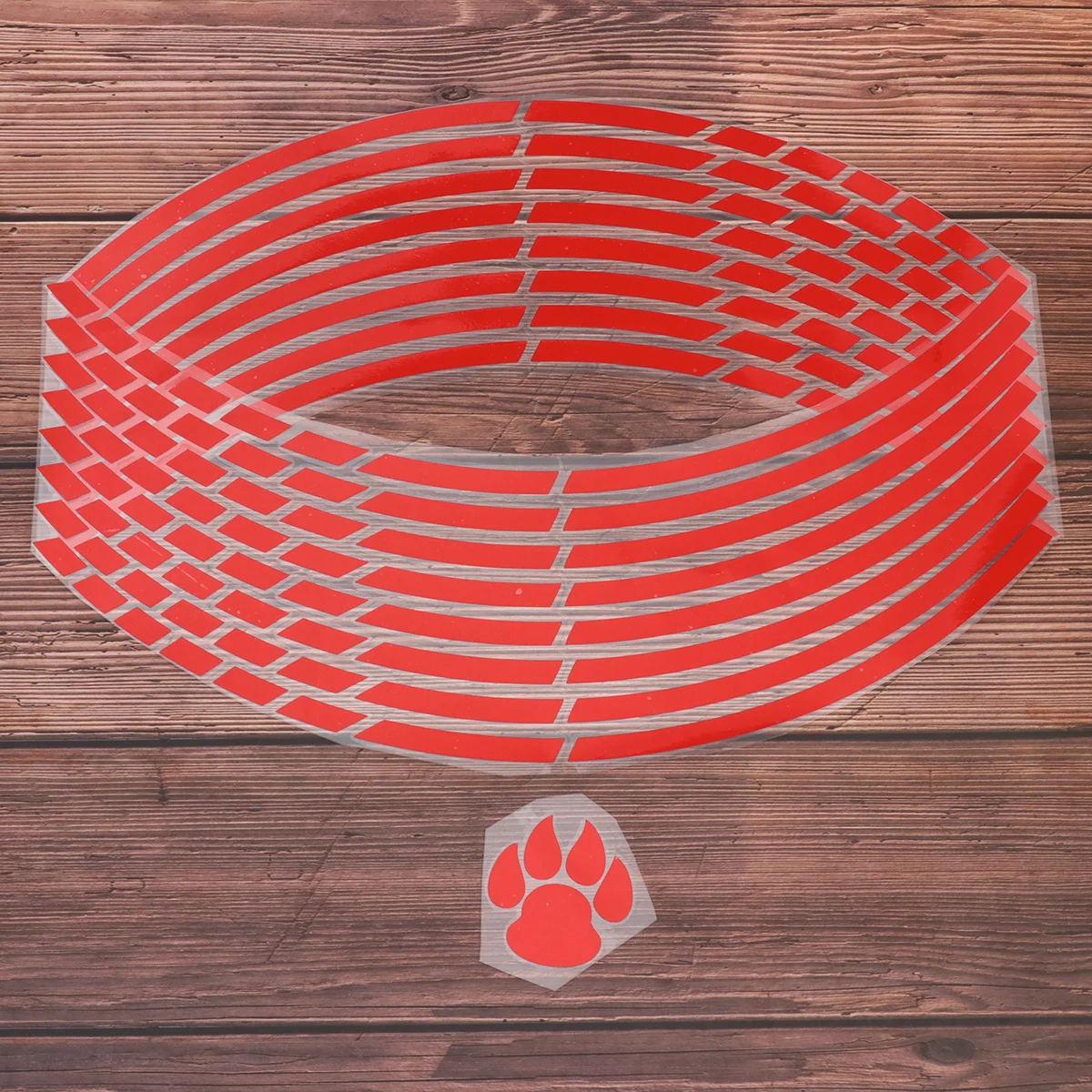 

2pcs Wheel Hub Sticker Pvc Waterproof Durable Motorcycle Car Rim Decal Bright Color Tire Decoration For Auto Interior