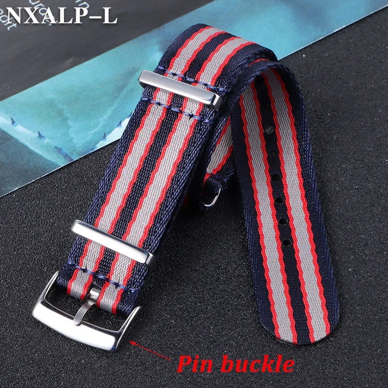 Premium Military Nylon Watch Strap 20mm for Omega Seamaster 007 Wristband Men Women Sports Watchband for Seiko Prospex Straps