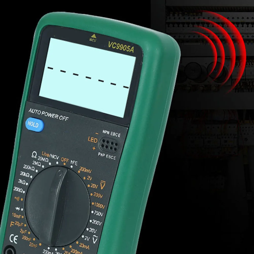 VC9905A Portable Digital Multimeter with 1999 Count Display and Manual Range for Accurate Electrical Parameter Measurement