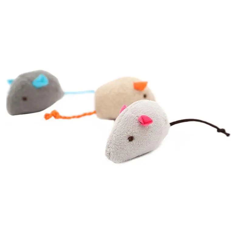 Catnip Mice For Indoor Cats 3PCS Plush Kittens Mouse Toys With Catmint Colorful Small Plushies For Indoor & Outdoor Fun Soft