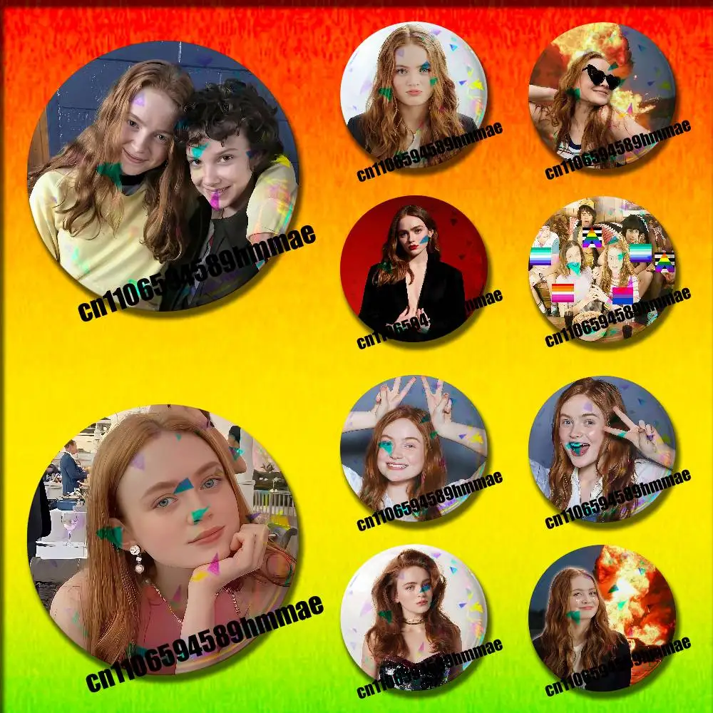 

For Cool Funny S-Sadie Sink Round Pins Insignia Badge Case Decoration 32mm Backpack Brooch Button