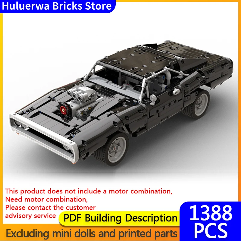 

Speed Racing Car Model MOC Building Bricks American Muscle Car Modular Technology Gifts Holiday Assemble Children Toys Suit