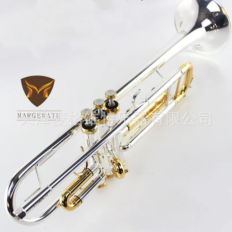 

Western Trumpet Musical Instrument B-flat Trumpet Musical Instrument Brass Silver Plated Trumpet