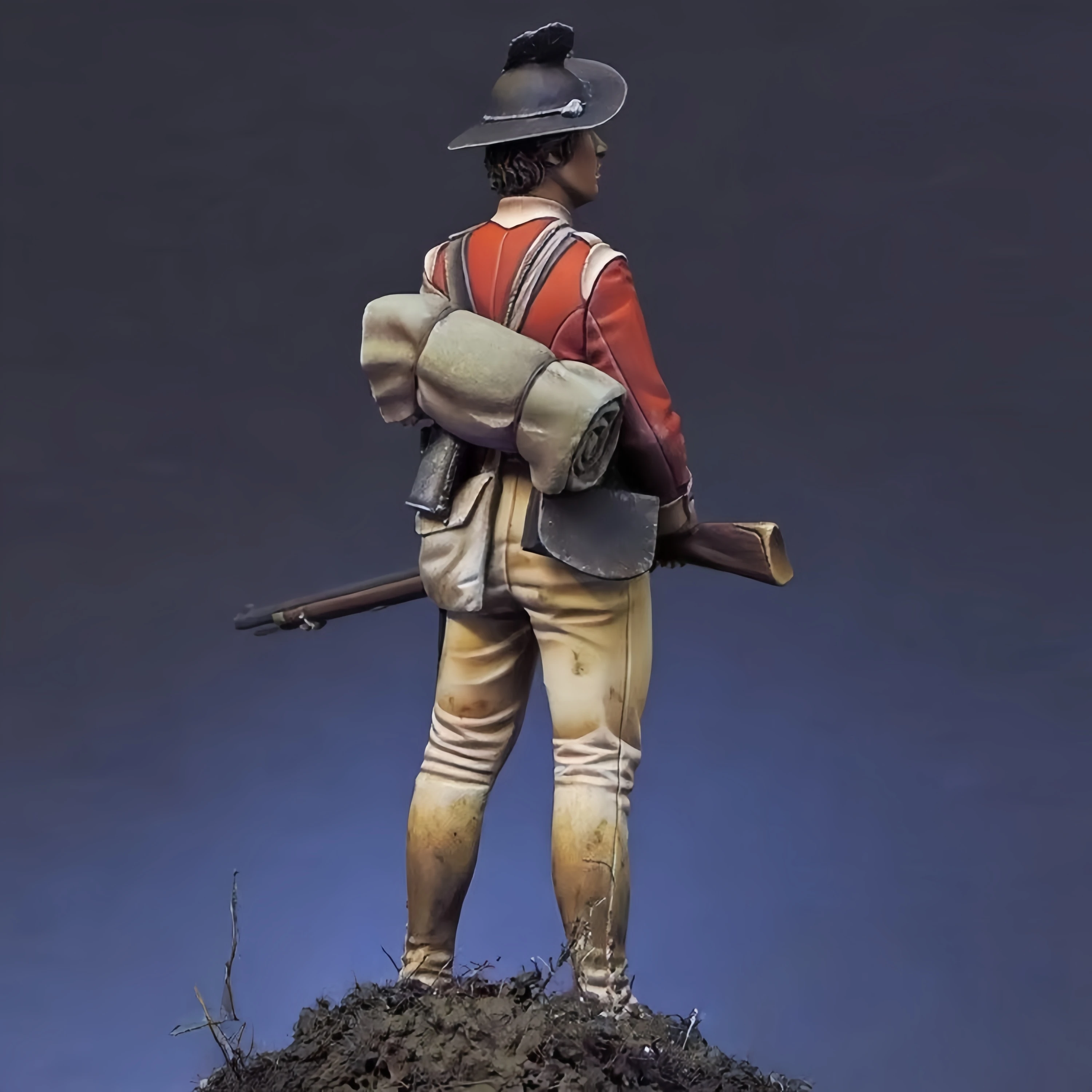 GK 1/24 Resin Full-Body Figure Model, Classic Infantry Soldier, Unpainted White Model Kit, Collectible Figure for Hobbyists - view 5