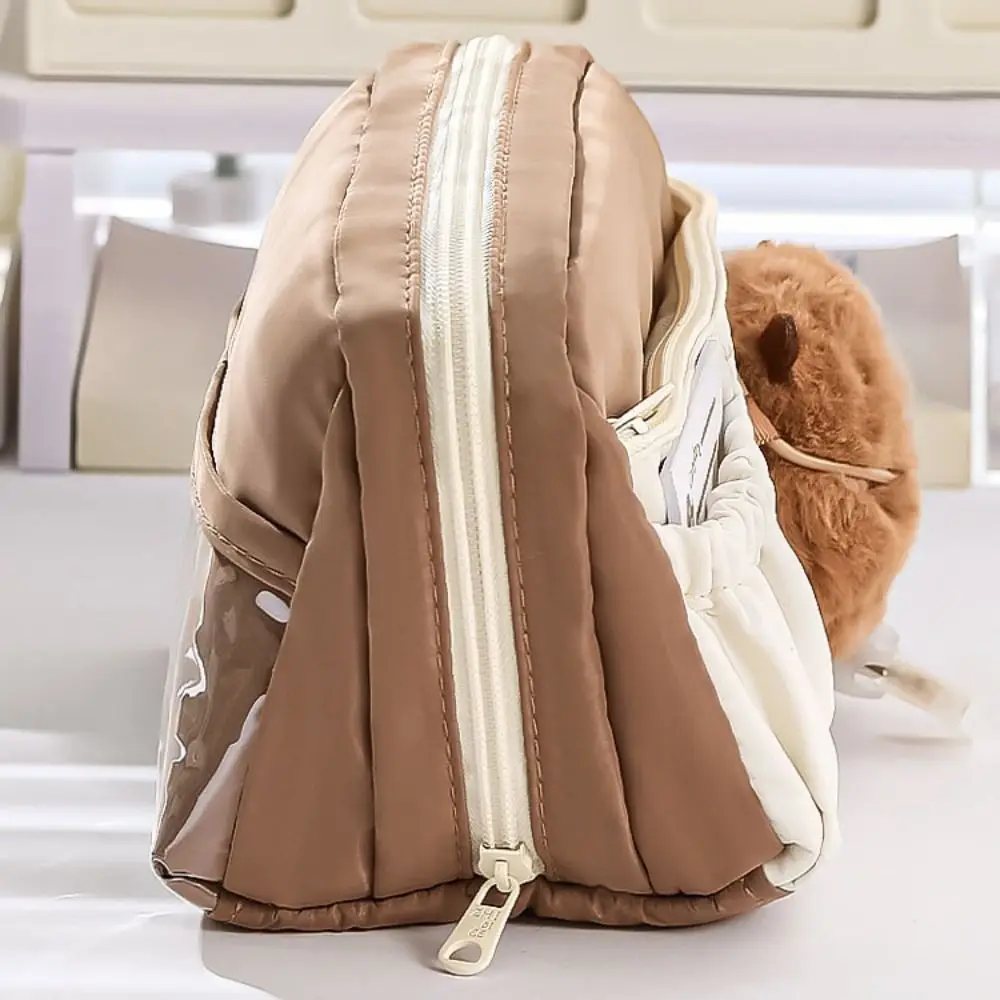 مقلمة كابيبارا اللطيفة ذات سعة كبيرة متعددة الطبقات صندوق رصاص برباط متعدد الوظائف حقيبة أقلام اللوازم المدرسية #1