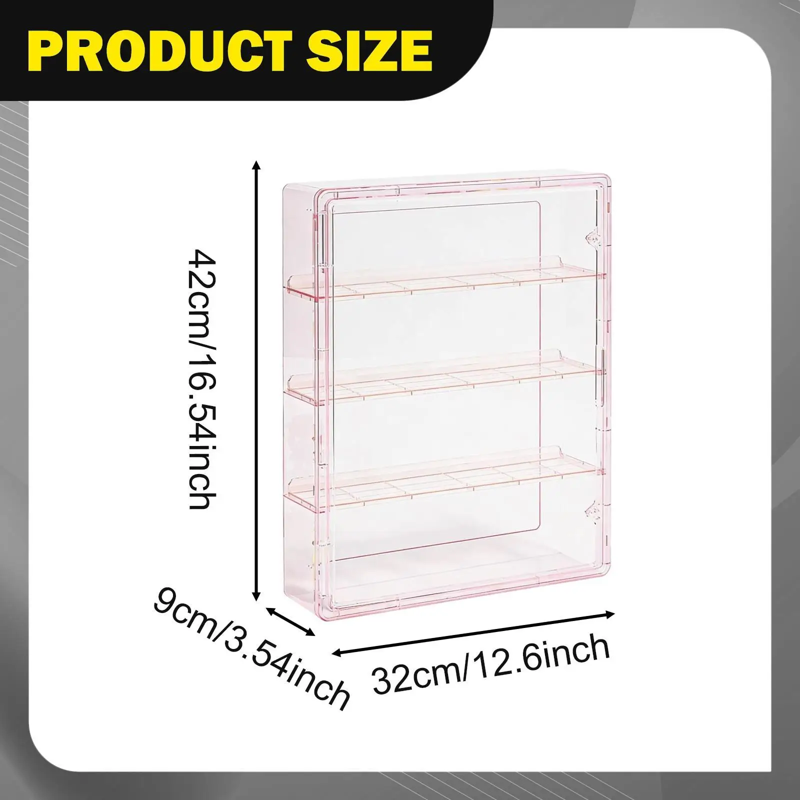 Présentoir de figurines mural de bureau, vitrine transparente anti-poussière, boîte de rangement de poupées, présentoir pour Souvenirs, jouets, Statue