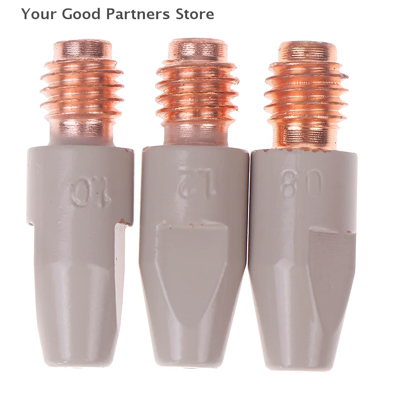 MIG 36KD Welding Contact Tips New Coating Protect 30mm M8 Gas Nozzle Tip 0.8/1.0/1.2mm MIG Welding Torche Welding Tool Parts