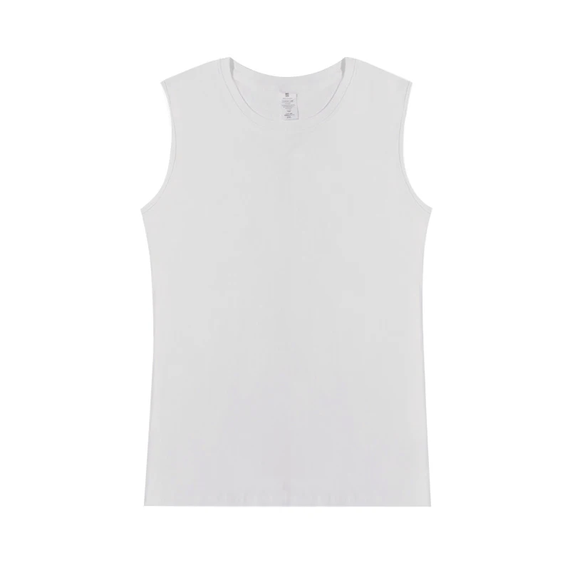 Sleeveless trendy men's T-shirt loose casual round neck versatile sports