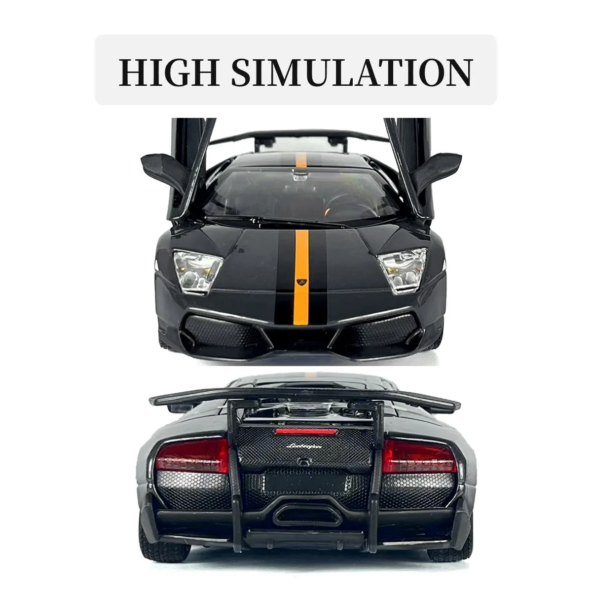 Bburago 1:24 Lamborghini Murcielago LP 670-4 SV Replica Car Model Scale Miniature Toy - Gift for Car Enthusiasts