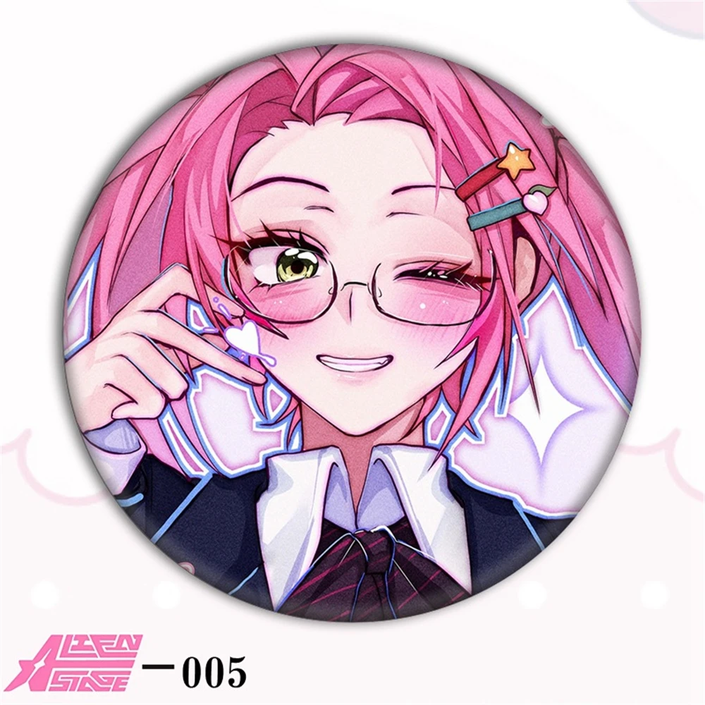 58mm Anime Alien Luka Hyuna Ivan Mizi Bühne Cosplay KOSTÜM Abzeichen Pin SPTE Weißblech Brosche Prop Gilf