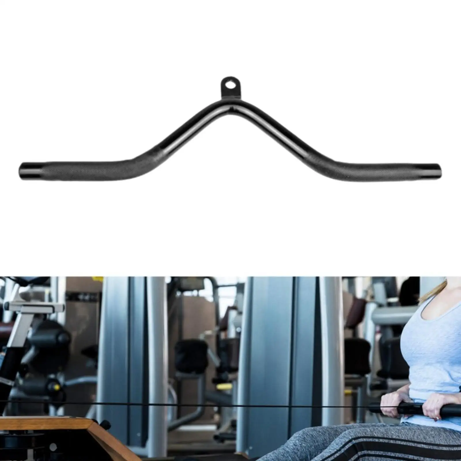 LAT Pull Down Bar Triceps Pushdown Bar มัลติฟังก์ชั่นอุปกรณ์มืออาชีพ V Handle Pulldown สิ่งที่แนบมาสําหรับการสร้างกล้ามเนื้อ