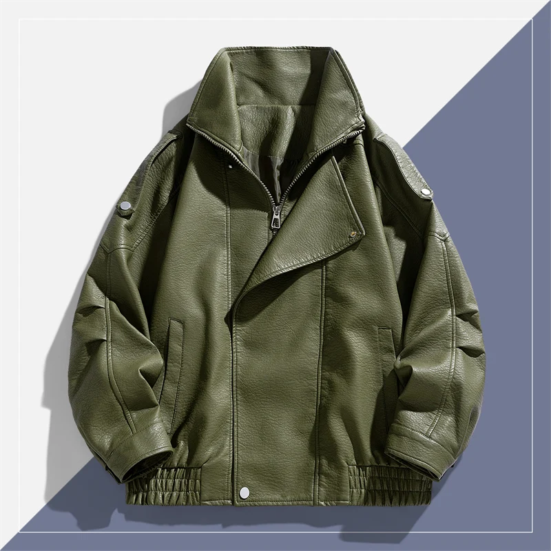 

Новая мужская высококачественная уличная ветрозащитная дышащая кожаная куртка на осень-зиму, удобная многофункциональная модная куртка