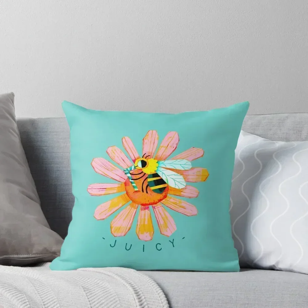 

Juicy Bee Throw Pillow pillowcases for sofa cushions Cushions For Sofa Pillow Decor Sofa Cushion Cover pillow