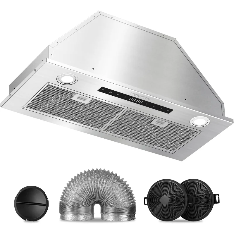 

Вставка вытяжки 30 дюймов, вставка вентиляционного вытяжки с углом 600 куб. футов в минуту, канальная/безопасная вытяжка с 4 скоростями